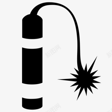 炸药炸弹破坏性图标图标