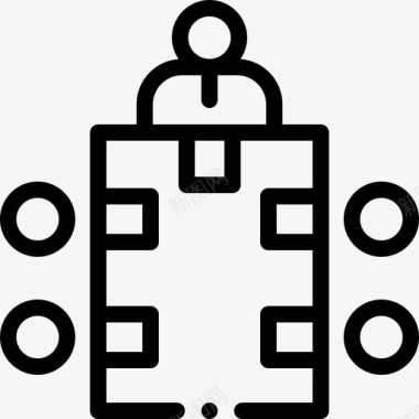 会议工商管理8直系图标图标
