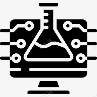 科学茎9填充图标图标