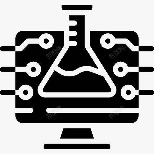 科学茎9填充图标svg_新图网 https://ixintu.com 填充 科学