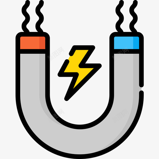 磁铁可再生能源2线性颜色图标svg_新图网 https://ixintu.com 再生 可再 磁铁 线性 能源 颜色