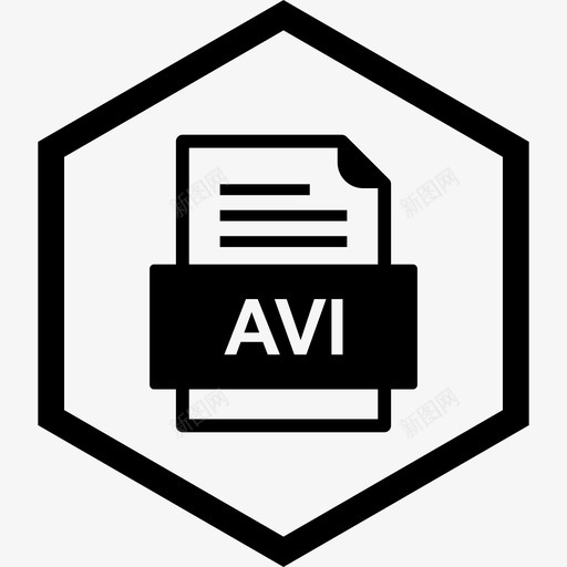 avi文件文件文件类型格式图标svg_新图网 https://ixintu.com 41种 avi 文件 格式 类型