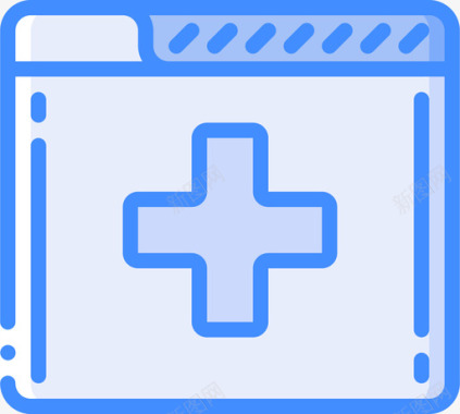 医疗行政蓝色图标图标