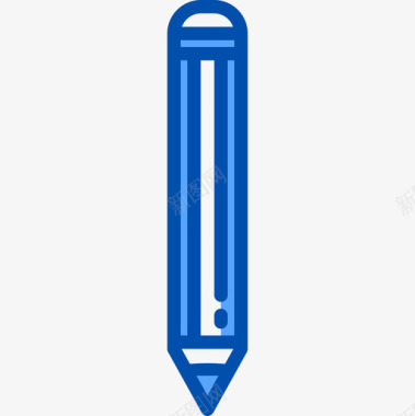铅笔ui36蓝色图标图标