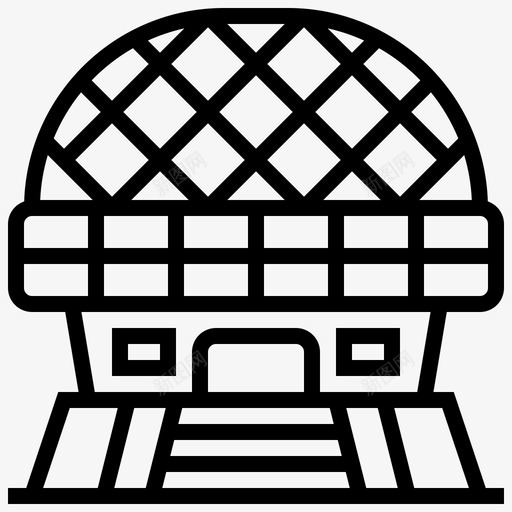 现代建筑建筑学53线性图标svg_新图网 https://ixintu.com 建筑 建筑学 现代 线性