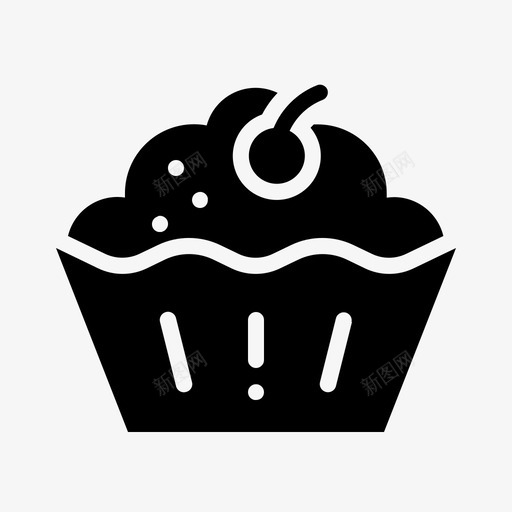 采购产品纸杯蛋糕面包点心图标svg_新图网 https://ixintu.com 产品 快餐 点心 纸杯 蛋糕 采购 雕文 面包