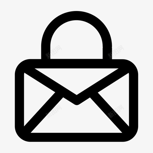 加密电子邮件隐私图标svg_新图网 https://ixintu.com 加密 安全 电子邮件 隐私