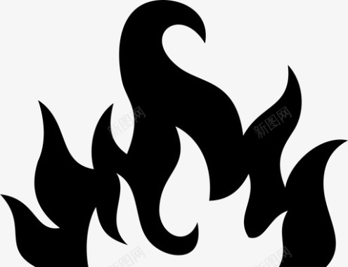 火焰燃烧烧烤图标图标