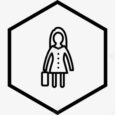 女公文包图标图标