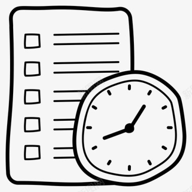 项目期限项目管理的时间线项目管理图标图标