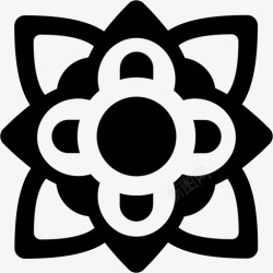 泰式图案花涂鸦图案图标高清图片