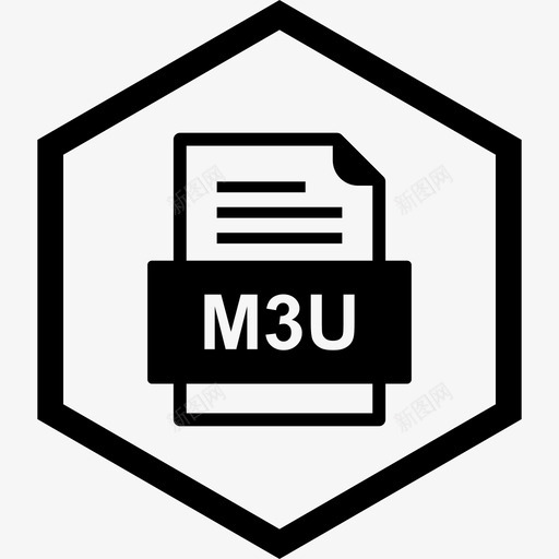 m3u文件文件文件类型格式图标svg_新图网 https://ixintu.com 41种 m3u 文件 格式 类型