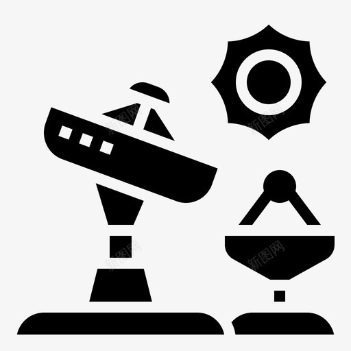 卫星天线航天技术6字形图标svg_新图网 https://ixintu.com 卫星 天线 字形 技术 航天