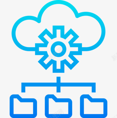 管理数据和网络管理2梯度图标图标