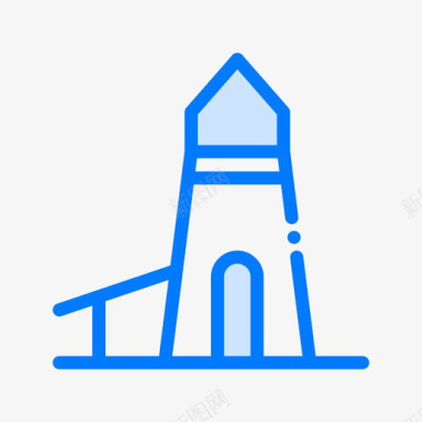加拿大灯塔4蓝色图标图标