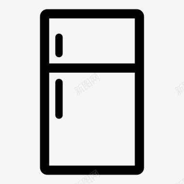 冰箱食品储藏室厨房电器图标图标