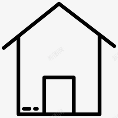 住宅杂项元素3线性图标图标