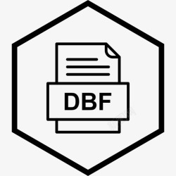 DBF文件格式dbf文件文件文件类型格式图标高清图片