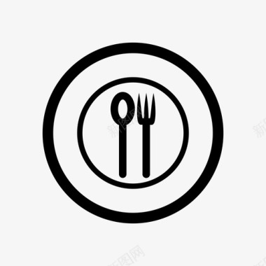 食物厨房盘子图标图标