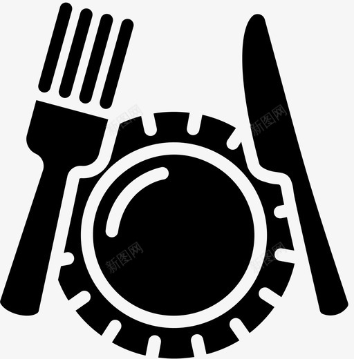 餐具野餐60填充图标svg_新图网 https://ixintu.com 填充 野餐 餐具