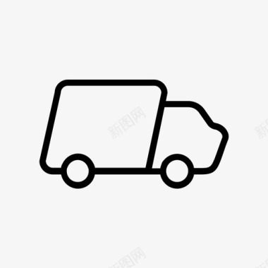 送货汽车货物图标图标
