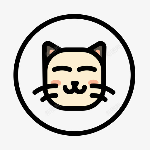 灰猫svg_新图网 https://ixintu.com 灰猫 可爱 多色