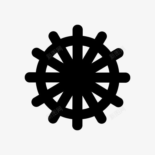 齿轮圆齿轮规则图标svg_新图网 https://ixintu.com 圆齿轮 规则 齿轮