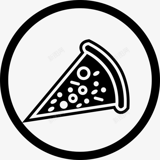 披萨块餐厅图标svg_新图网 https://ixintu.com 切片 块 披萨 食物 餐厅