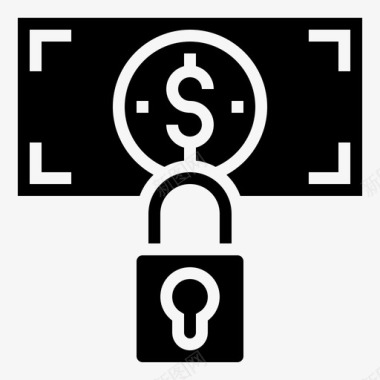 安全金融技术2字形图标图标