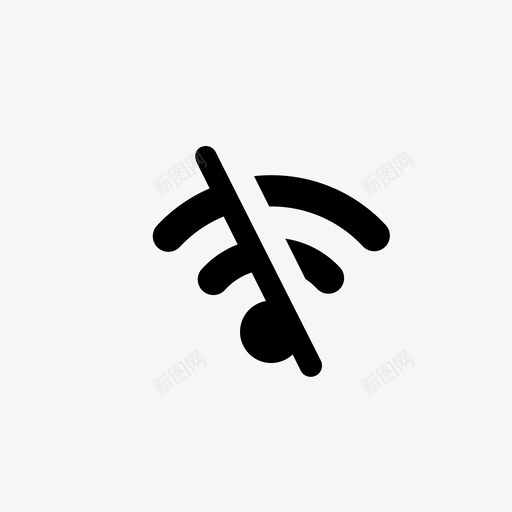 没有wifi没有连接没有网络图标svg_新图网 https://ixintu.com wifi 信号 没有 网络 连接