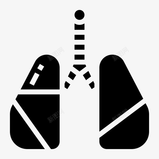 器官空气污染填充物图标svg_新图网 https://ixintu.com 器官 填充物 空气污染