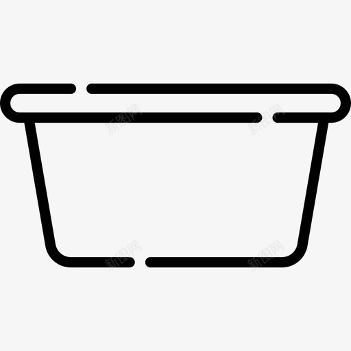 洗手盆家用器具17线性图标svg_新图网 https://ixintu.com 器具 家用 洗手盆 线性