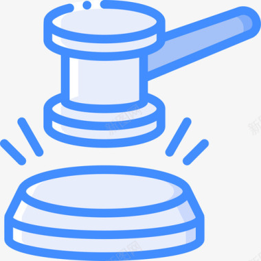 法院公共服务8蓝色图标图标