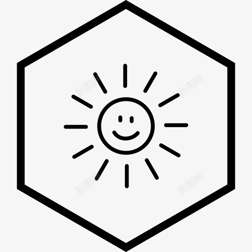 阳光微笑阳光灿烂天气晴朗图标svg_新图网 https://ixintu.com 天气晴朗 阳光微笑 阳光灿烂