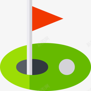 高尔夫活跃生活方式20平图标图标