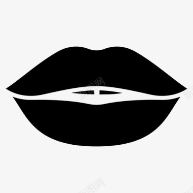 浪漫接吻嘴唇女性嘴唇人唇图标图标