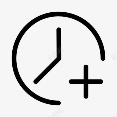 时钟添加时间闹钟图标图标