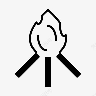 篝火温暖自然2雕文图标图标
