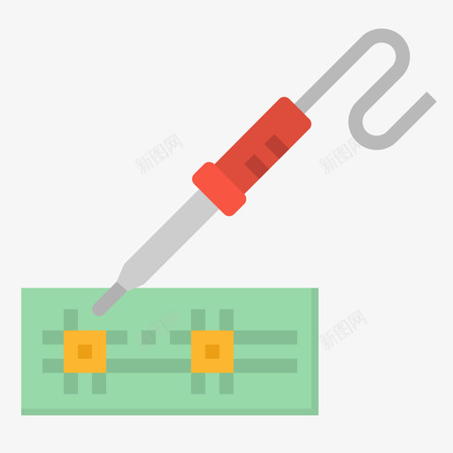 烙铁结构147扁平图标svg_新图网 https://ixintu.com 扁平 烙铁 结构