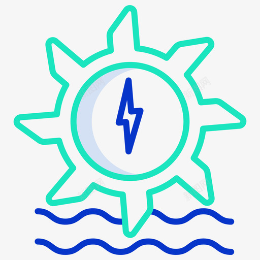 水电能源52轮廓颜色图标svg_新图网 https://ixintu.com 水电 能源 轮廓 颜色