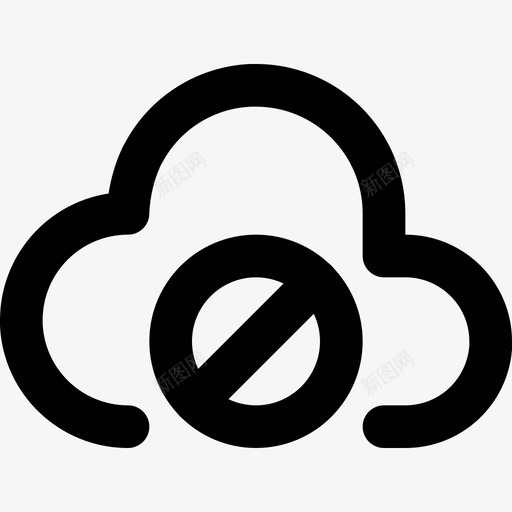 块云数据图标svg_新图网 https://ixintu.com ticons云数据 云 块 存储 数据 禁用