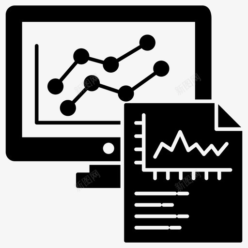 在线信息图数据分析数据信息图图标svg_新图网 https://ixintu.com glyph web 信息 元素 关于 图元 在线 开发 数据 数据分析 统计
