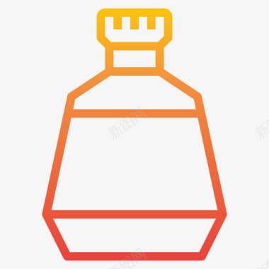 香水瓶子和容器2梯度图标图标