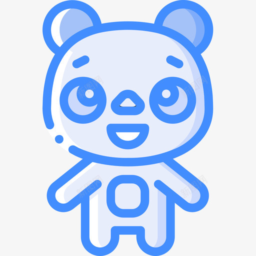 熊可爱的图标5蓝色svg_新图网 https://ixintu.com 可爱 图标 爱的 蓝色