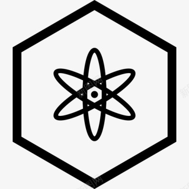 原子分子核图标图标