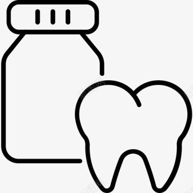 牙齿牙科药物图标图标