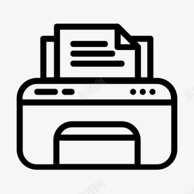 pc打印机复印机小工具和设备图标图标