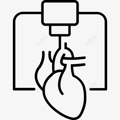 3d打印心脏技术图标svg_新图网 https://ixintu.com 3d 心脏 打印 技术