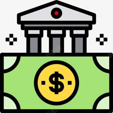 Bankbanking88线性颜色图标图标