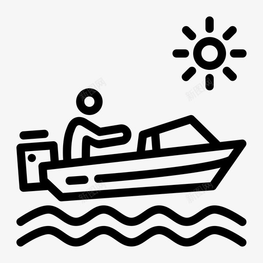 快艇海运运输图标svg_新图网 https://ixintu.com 快艇 活动 海上 海运 线路 车辆 运输